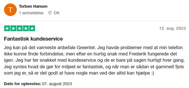 Greentel anmeldelse 1