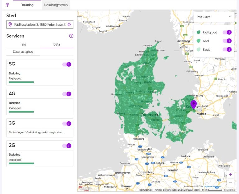 Greentel dækning