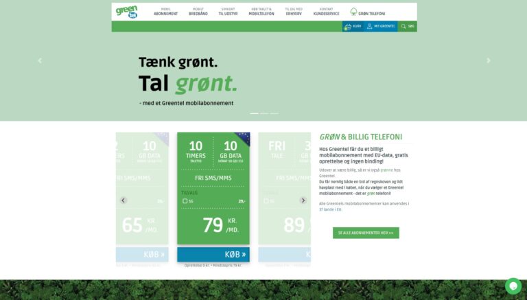 Greentel screenshot