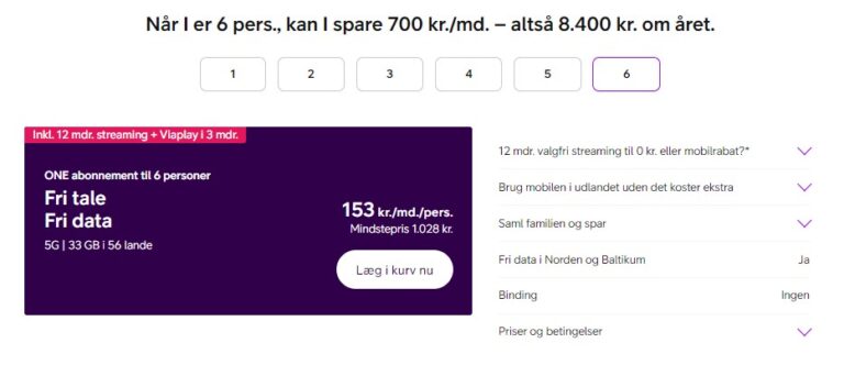 Telia familierabat